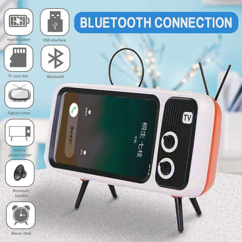 Retro Bluetooth Speaker, TV Speaker Phone, Unique Speaker Holder - available at Sparq Mart