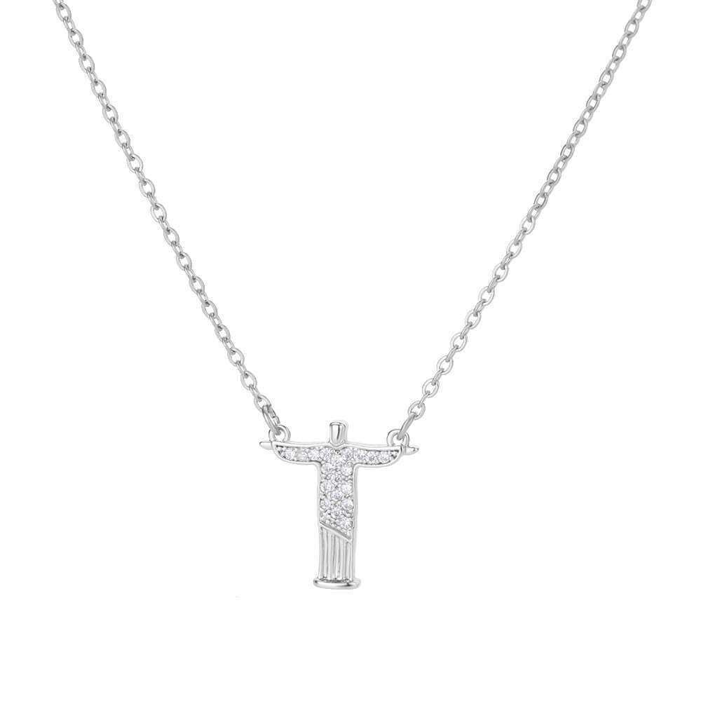 micro inlaid jewelry, vintage cross necklace, zircon pendant necklace - available at Sparq Mart