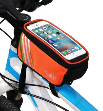 Bicycle Frame Pouch, Bike Phone Mount, Cycling Accessory Storage - available at Sparq Mart