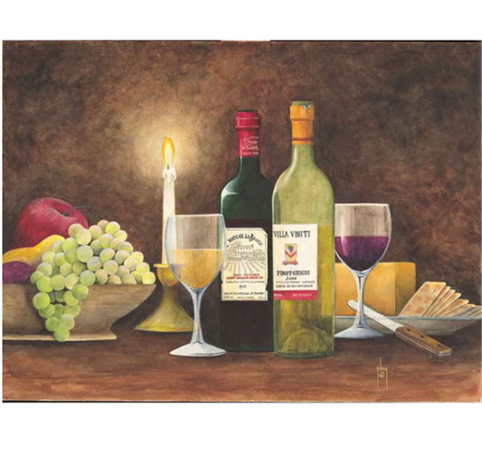 Candlelight Art Kit, Digital Painting Set, Wine Painting DIY - available at Sparq Mart