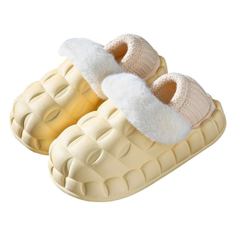 Foldable Heel Slippers, Indoor Bubble Shoes, Women Warm Slippers - available at Sparq Mart