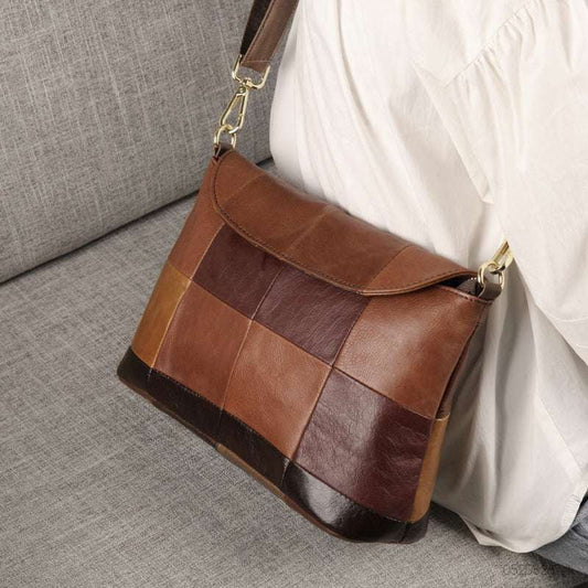 Autumn Leather Purse, Casual Leather Bag, Winter Shoulder Bag - available at Sparq Mart